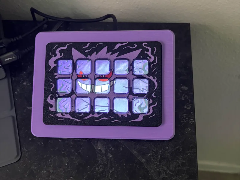 Gengar Stream Deck MK2 Faceplate