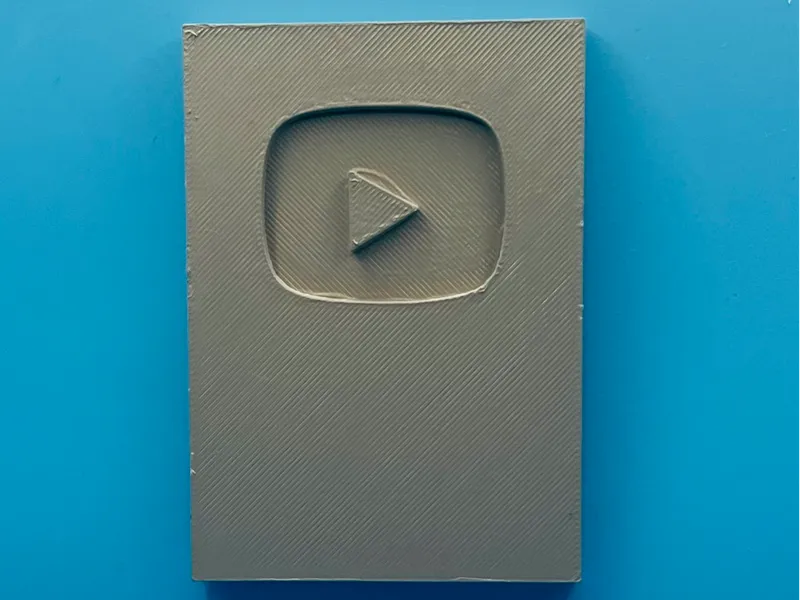 Dollhouse Miniature 1:6 Scale YouTube Plaque