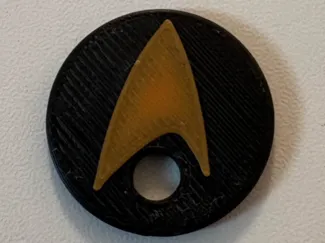 Star Trek Insignia Trolley Token £1/€1