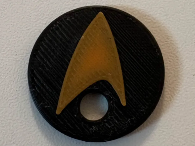 Star Trek Insignia Trolley Token £1/€1