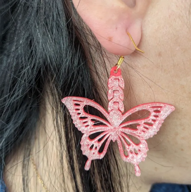 pendientes de diseño mariposas