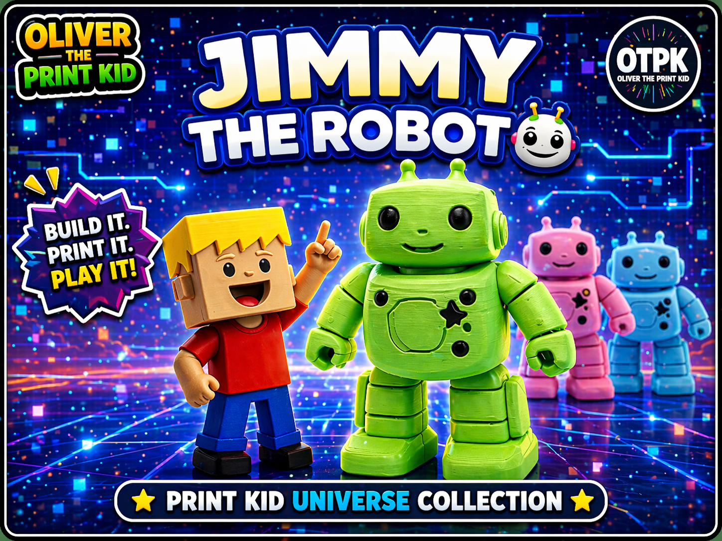 Jimmy the Robot  | Print-in-Place Toy