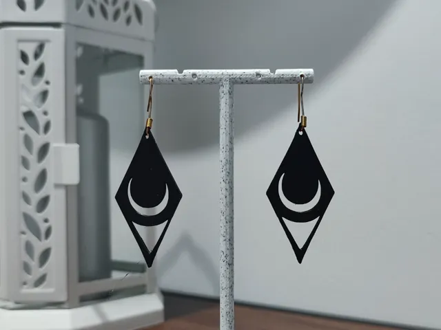 Aretes Eclipse en Rombo