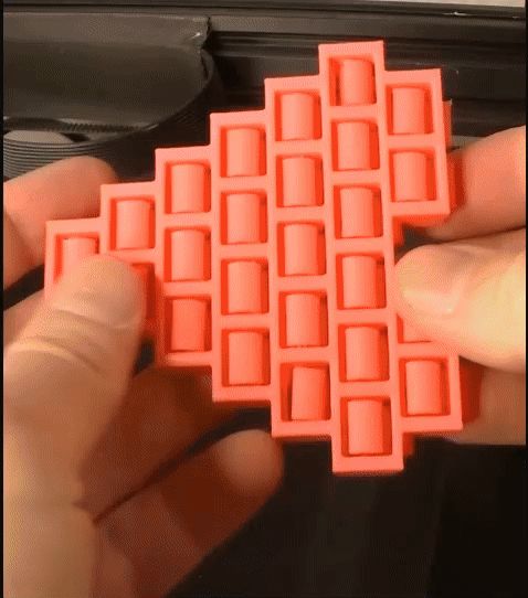 Domino Plate - No Support - Print-In-Place