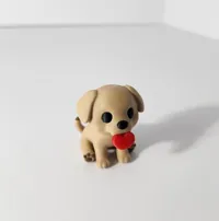 4 colors Dog heart
