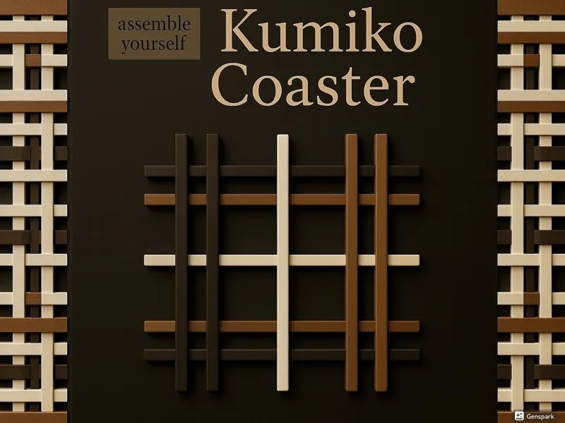 Kumiko Untersetzer zum Zusammenbauen - Home Decor