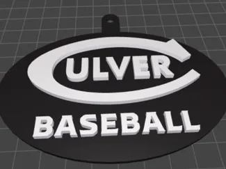 Culver Baseball - Key Chain - 2.5 inches
