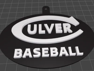 Culver Baseball - Key Chain - 2.5 inches