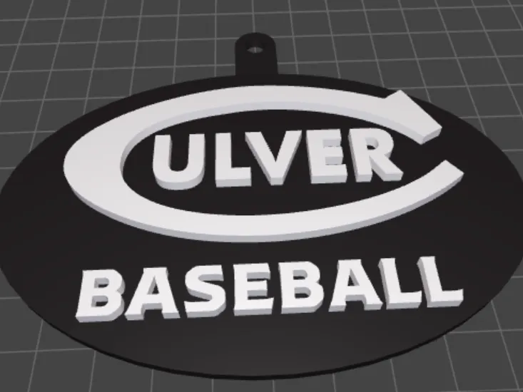 Culver Baseball - Key Chain - 2.5 inches