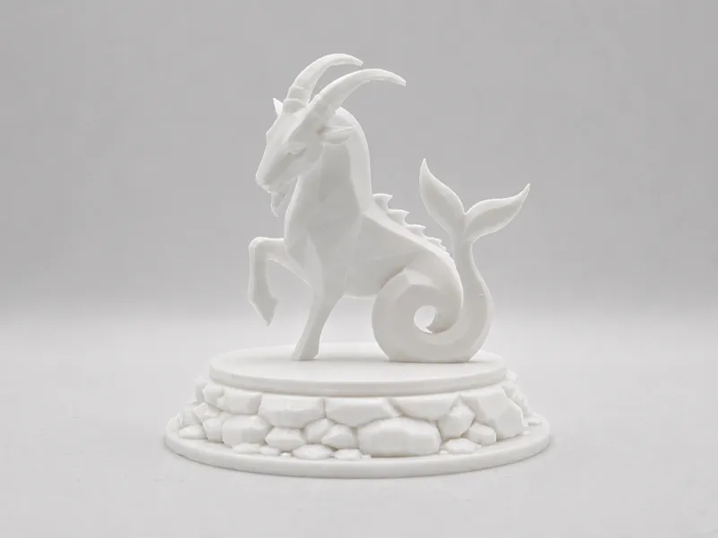 Geometric Capricorn Sculpture
