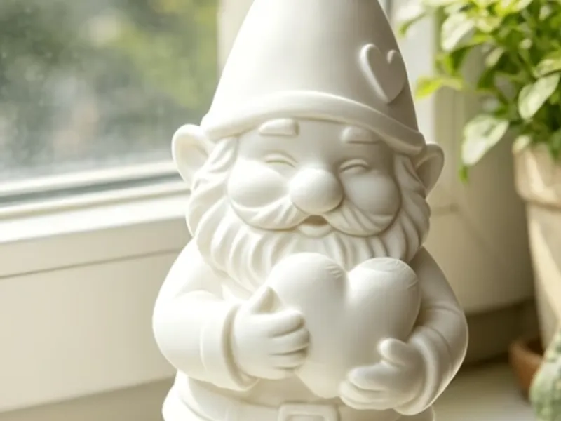 Garden Gnome with Heart