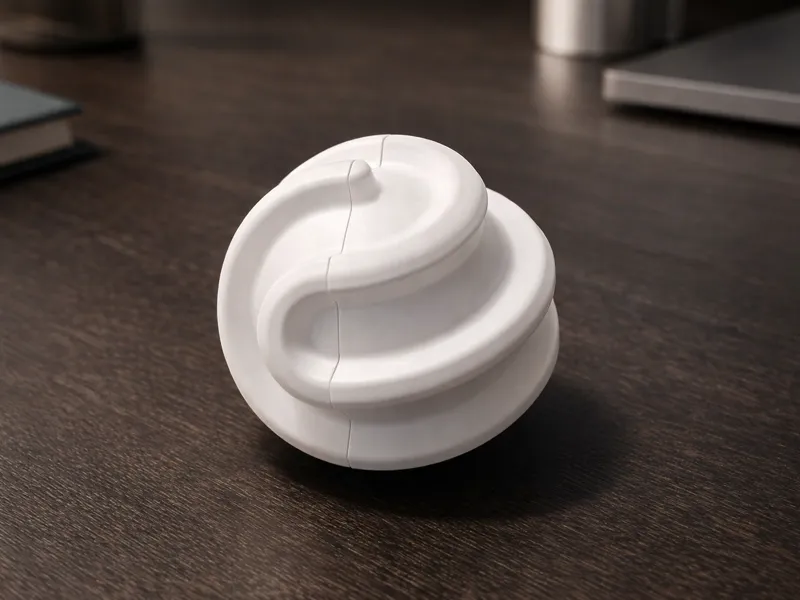 Permutable Sphericon Desk Toy – Kinetic Object