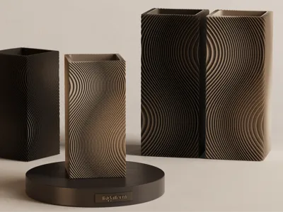 Sazanami Series — Japandi Rippled Flower Vases