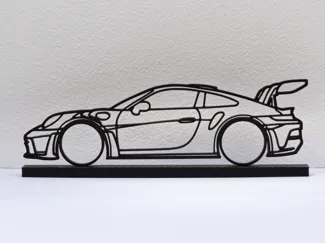 Porsche 992 GT3 RS Silhouette Desk or Shelf Art