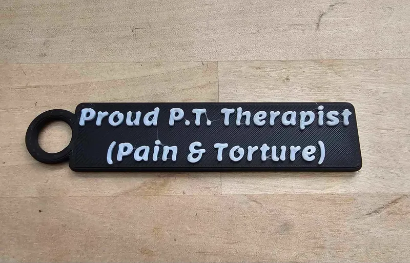 Physical Therapist Keychain
