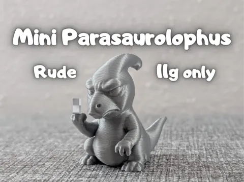 Mini Parasaurolophus - Prehistoric Rudeness