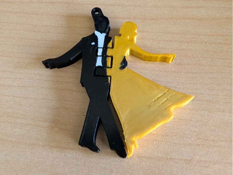 Fred Astaire Ballroom Flexi Keychain