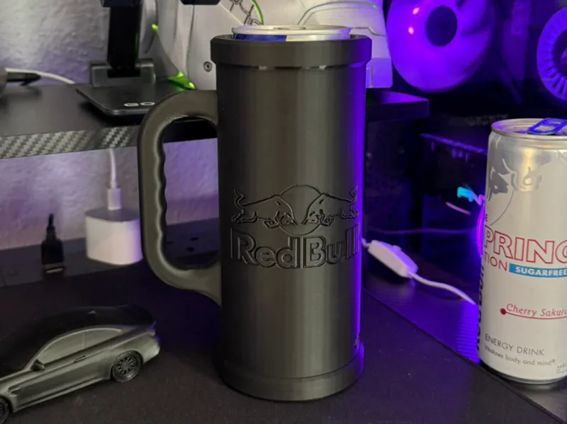 473 ml/ 16oz red bull can holder