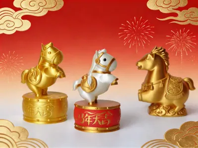 Fortune Horse Year Desktop Decoration Mascot Ornament