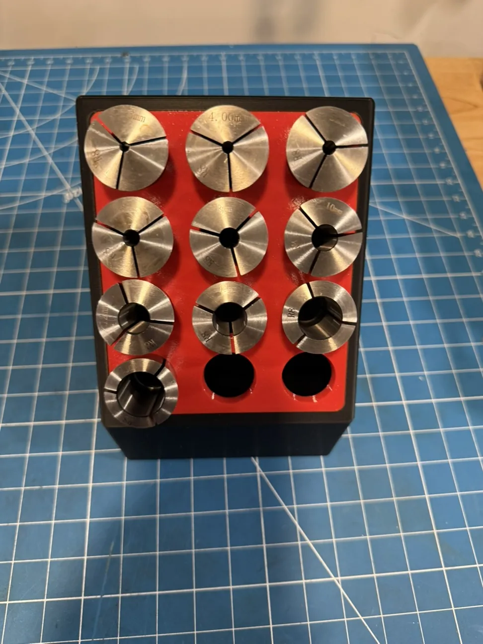 R8 Collet Tray - Angled - Free 3D Print Model - MakerWorld