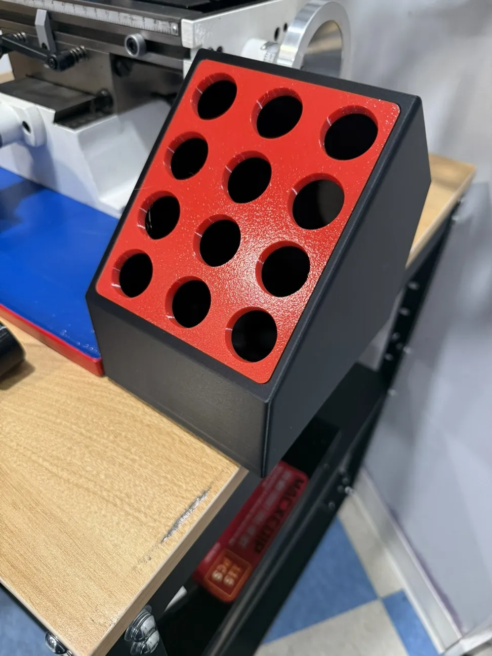 R8 Collet Tray - Angled - Free 3D Print Model - MakerWorld