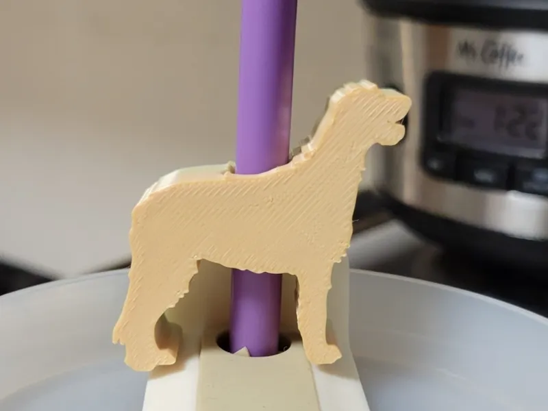 Irish wolfhound straw topper