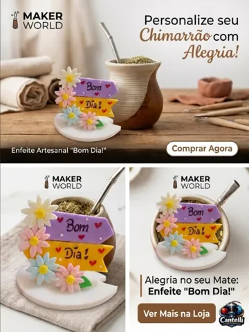 Soporte: BASES PARA ENFEITES DE CHIMARRÃO ENFEITE SEU CHIMA — vista de referencia 2