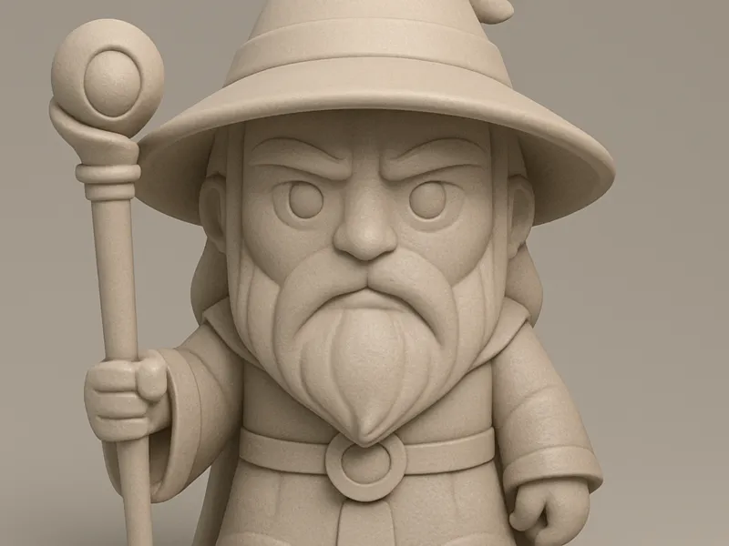 Wizard Inspired by Gandalf the White (LoR)