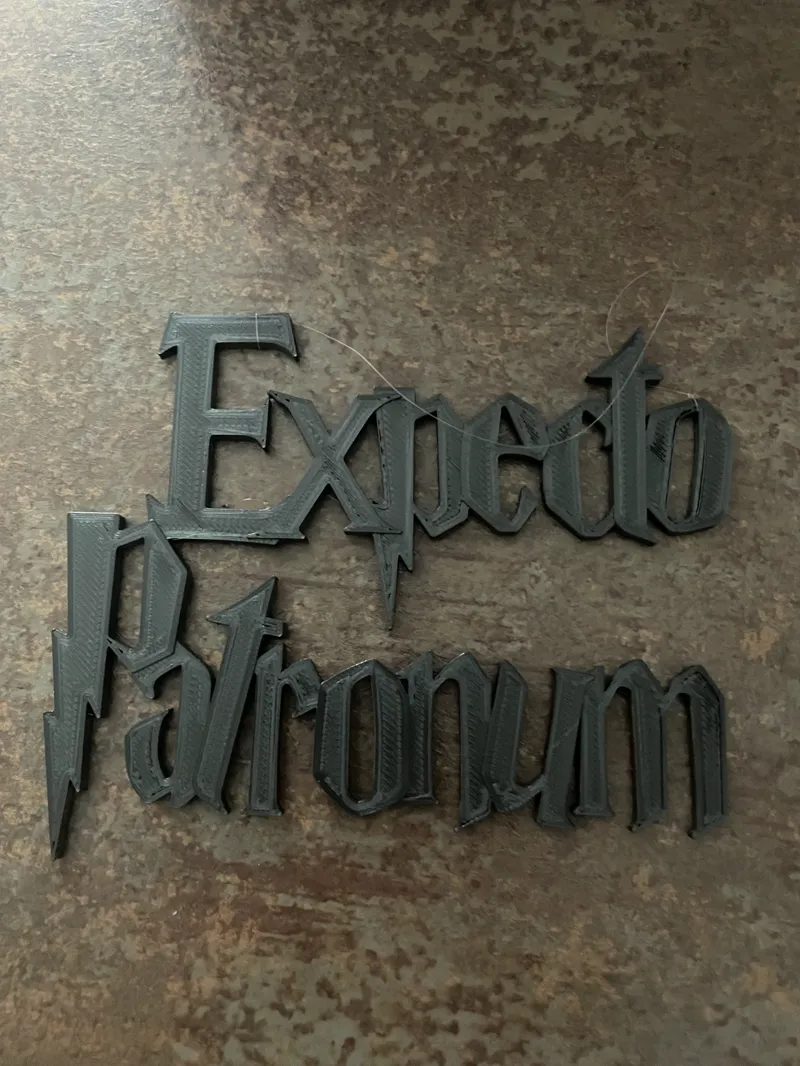 Expecto Patronum Harry Potter, Christmas Tree Hanger Lettering