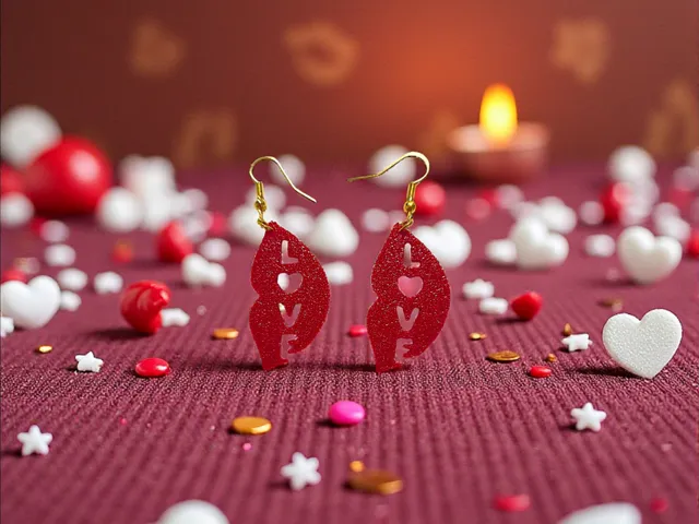 Mouth love earrings