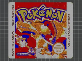 Pokemon rouge label FR