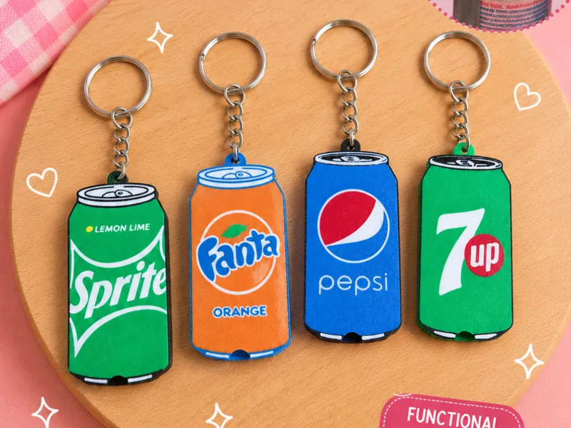 Soft Drink Can Opener Keychains
