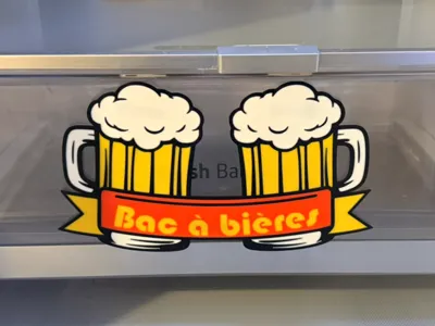Beer tray for fridge, refrigerator, decoration