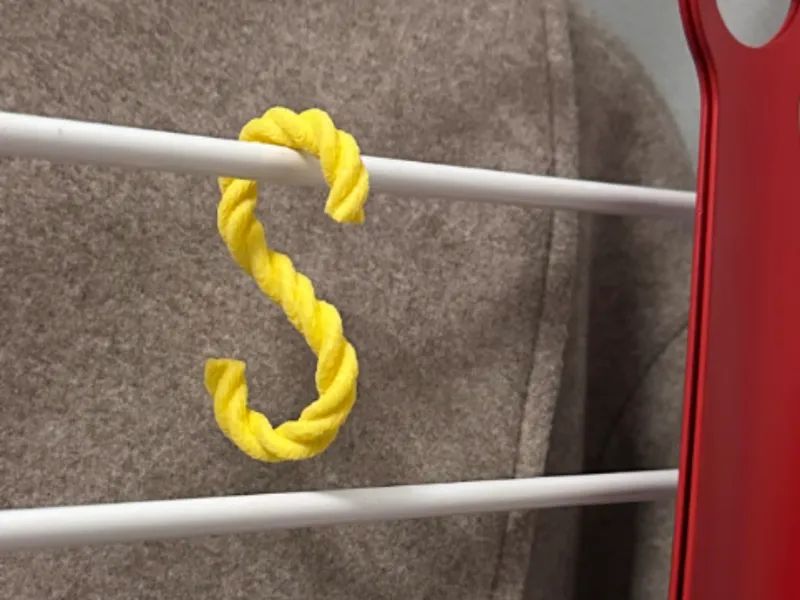 Hook in the style of a rope with texture