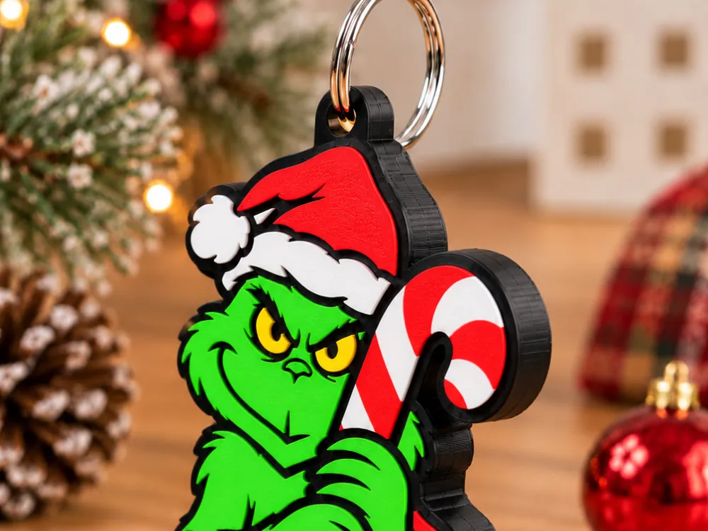Grinch Candy Cane Pocketbac Holder - Free 3D Print Model - MakerWorld