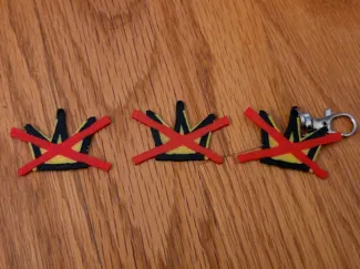 No Kings keychain