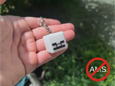 Minecraft Skeleton Head Keychain - NoAMS