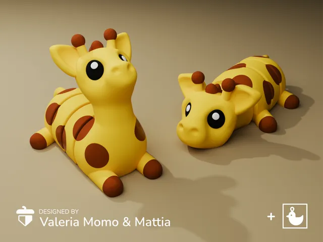 Cute Flexi Pets Giraffe (Keychain Friendly)