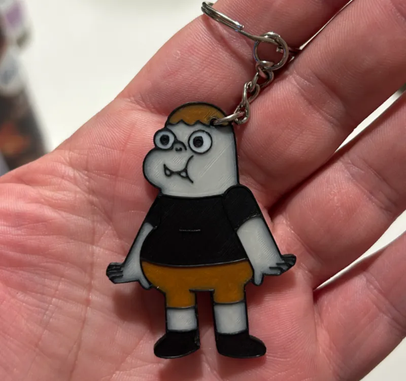 Clarence Cartoon Keychain