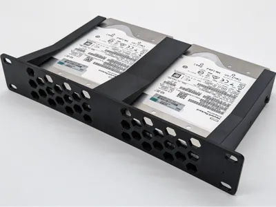 10 Inch Rack 1U 2x 3.5 HDD Mount