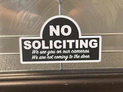 No Soliciting We Have Cameras