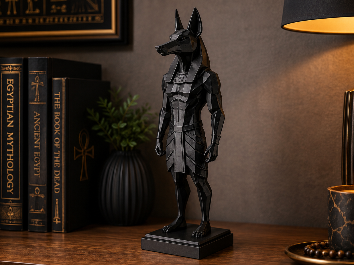 Low Poly Anubis Statue