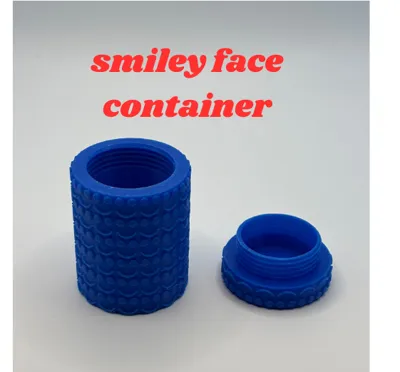 smiley face design container by 3dfrog - MakerWorld