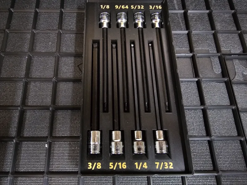 ICON 3/8 in SAE Long Hex Bit Socket Gridfinity