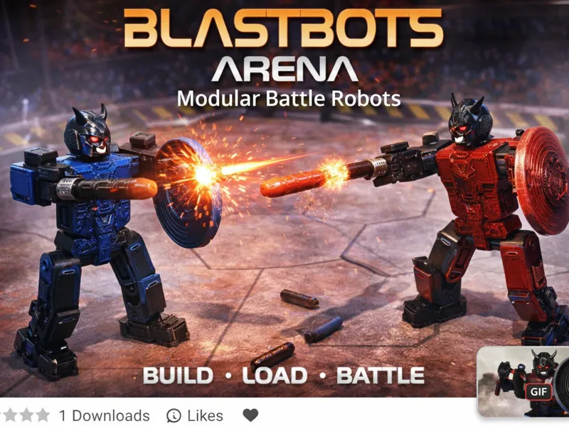 BLASTBOTS ARENA - Spring Shooter Battle Robots