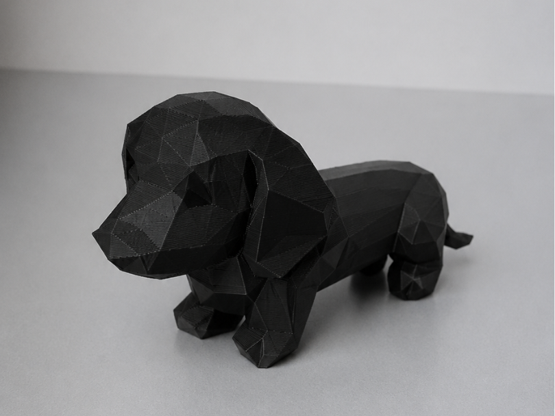 Low Poly Dachshund Dog