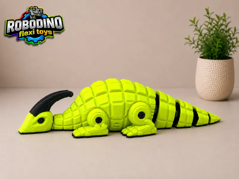Articulated flexi toy - Robot dino Parasaurolophus