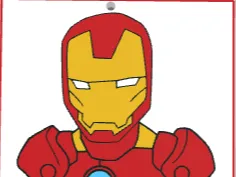 Iron man clipart keychain