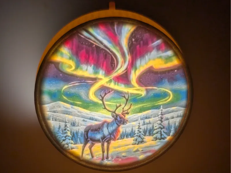 Lapland lithophane for Christmas ball