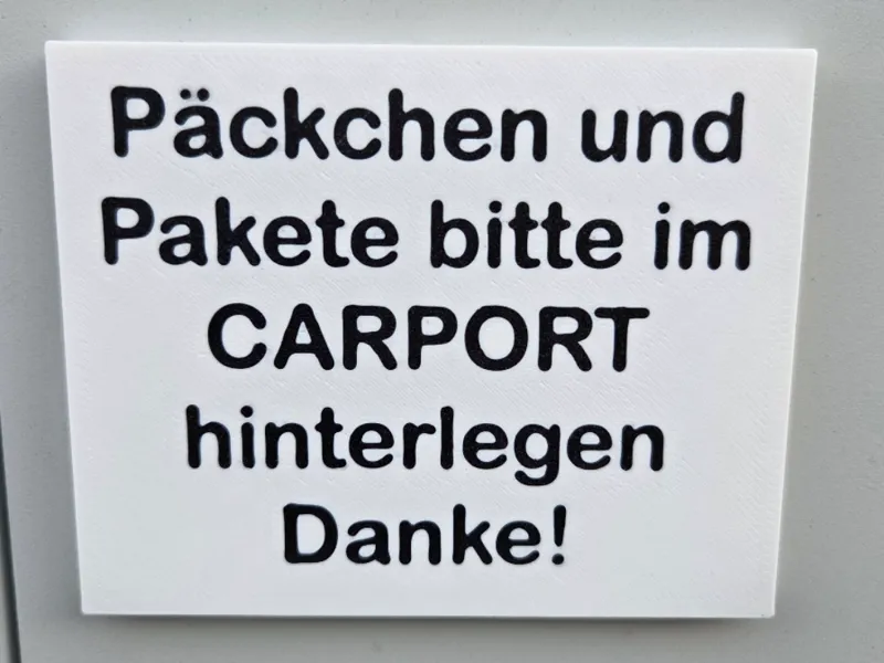 Lieferdienst Anweisung magnetisch